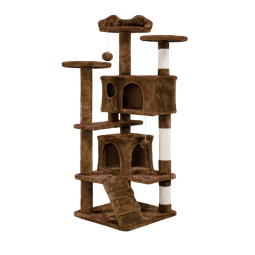 Sisal Rope Cat Climbing Tower with Houses & Platforms