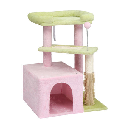 Compact 3-Tier Cat Tower with Sisal Scratching Post