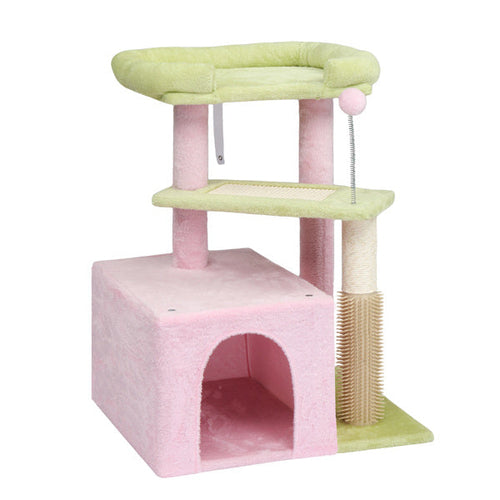 Compact 3-Tier Cat Tower with Sisal Scratching Post