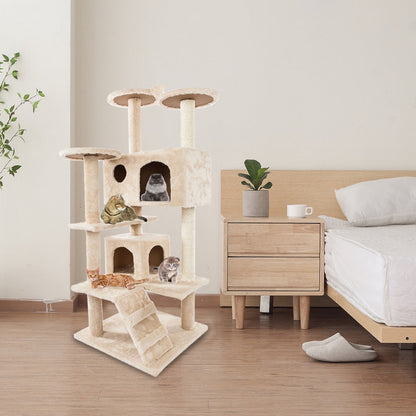 Sisal Rope Cat Climbing Tower with Houses & Platforms
