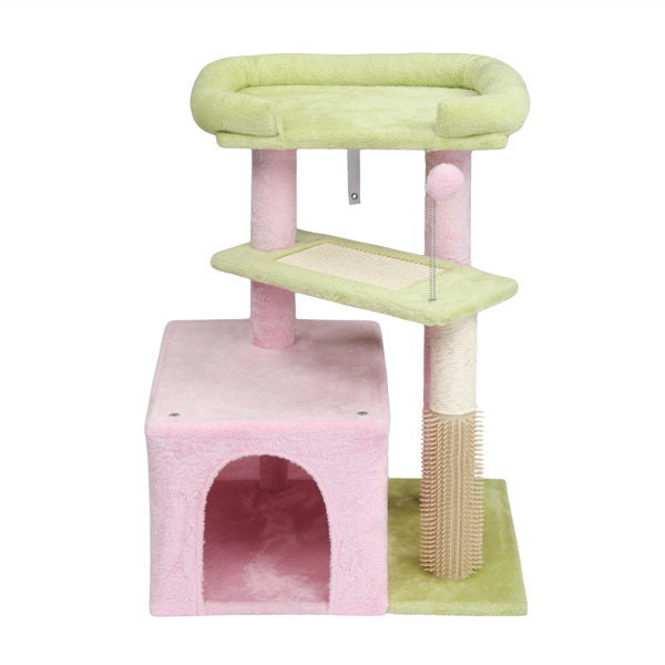 Compact 3-Tier Cat Tower with Sisal Scratching Post