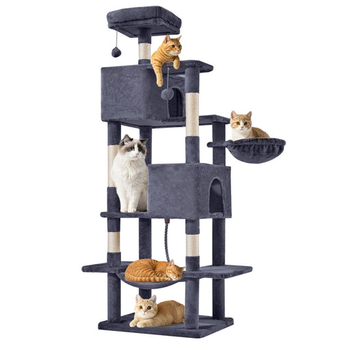 66-Inch Large Cat Tower for Multiple Cats